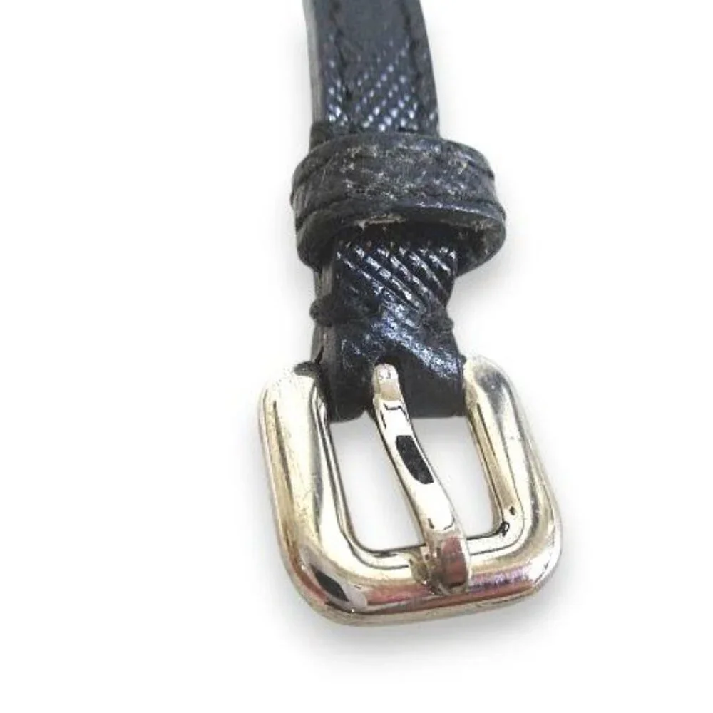 Prada Bracelet Belt with Bijoux Heart Motif Blackish Black - Picture 9 of 9